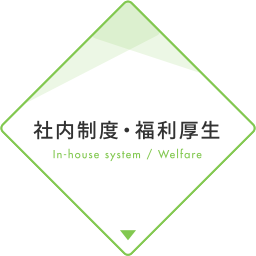 社内制度・福利厚生In-house system / Welfare